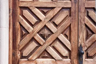 门，门把手，联排别墅，输入，典雅，简单