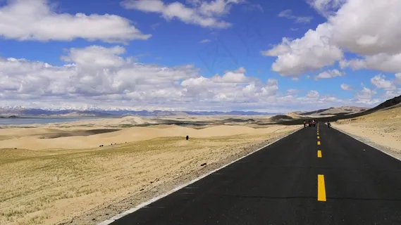 西藏,空间,道路,喜马拉雅山,巷道,天空,云团 西藏,空间,道路,喜马拉雅山,巷道,天空,云团