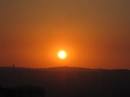 日落，安静，镇定，沉默，太阳，发光，橙色