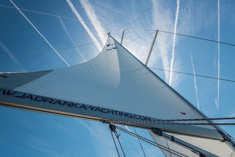 帆，主帆，天空，帆船