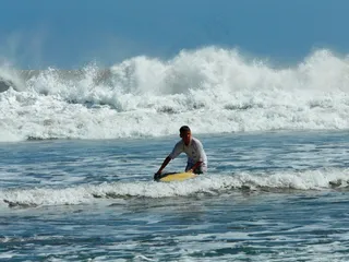 海滩，沧海，波浪，海洋，男孩，男子，乐趣，快乐