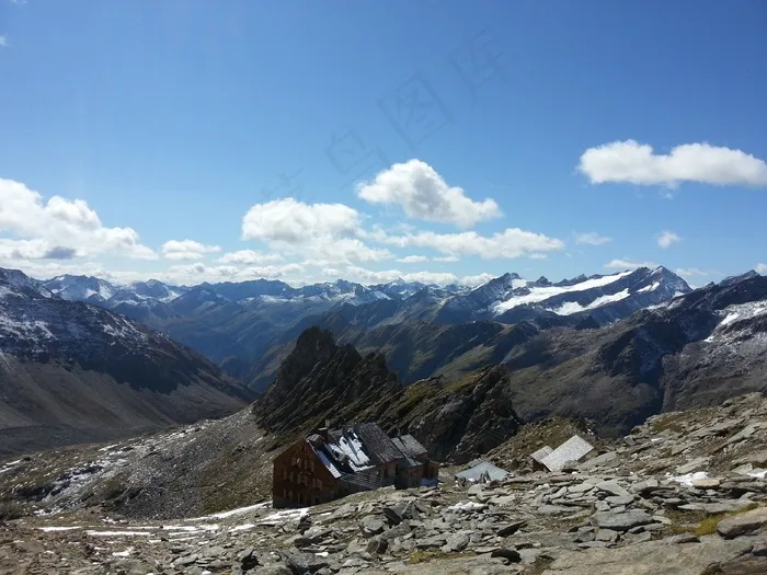 全景，景观，展望，奥地利，蒂罗尔州，山