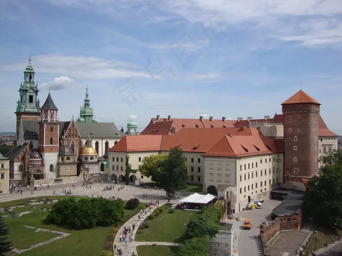 克拉科夫，波兰，瓦维尔，城堡，纪念碑