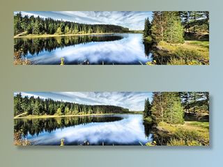 大自然，湖，系泊，奥地利，全景图