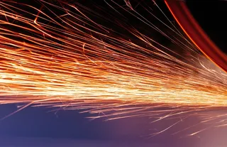 火花，电气，橙色，能源，电力，闪电