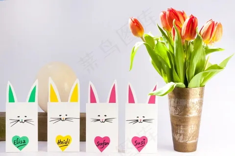 兔子,手工劳动,修补匠,纸兔子,架子 兔子,手工劳动,修补匠,纸兔子,架子