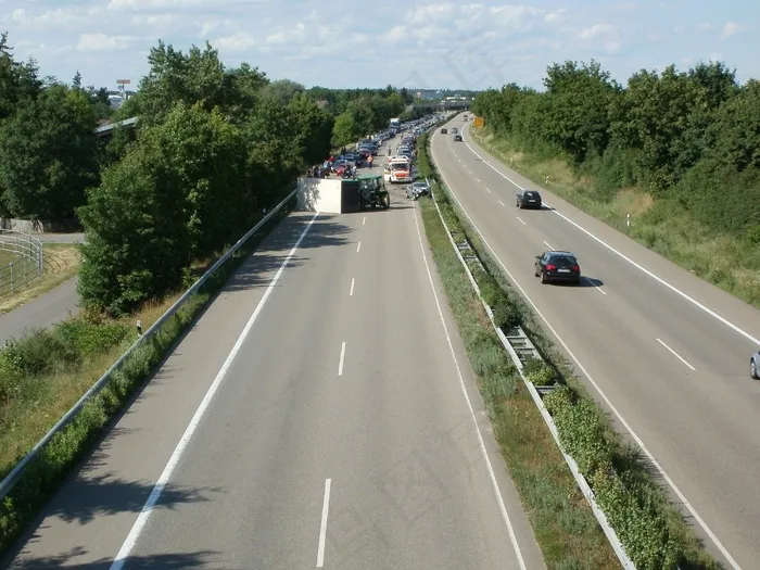 高速公路，事故，德国，汽车，道路，运输