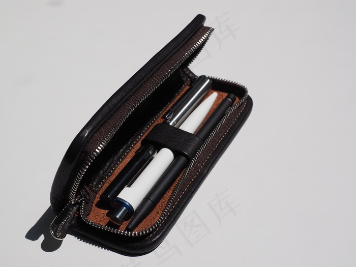 笔袋，钢笔，苦力，皮革书写盒