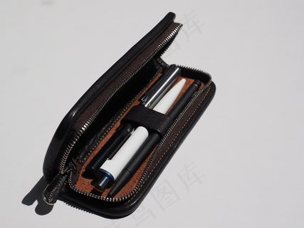 笔袋，钢笔，苦力，皮革书写盒