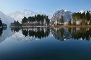 Bergsee，高山，奥地利，山地景观，水