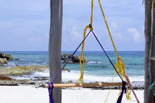 科苏梅尔，墨西哥，吊床，海滩，放松，宁静，天空