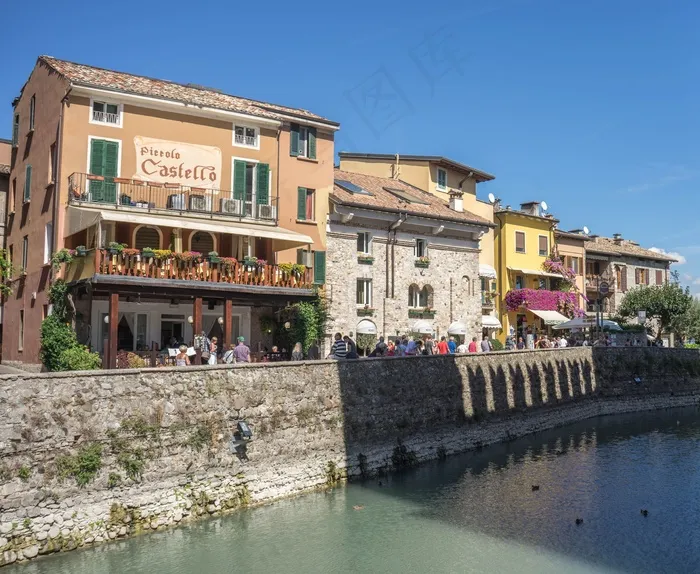 西尔苗内，加尔达湖，建筑，旅行，旅游