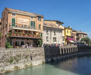 西尔苗内，加尔达湖，建筑，旅行，旅游