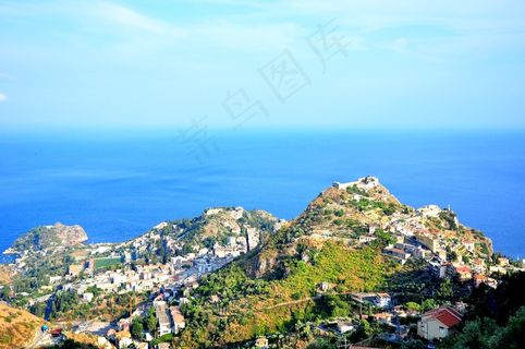 海洋,山峦,湖泊,长城,天空,意大利风景