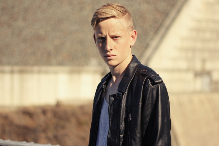 男子，男孩，肖像，金发，风格，休闲，时尚