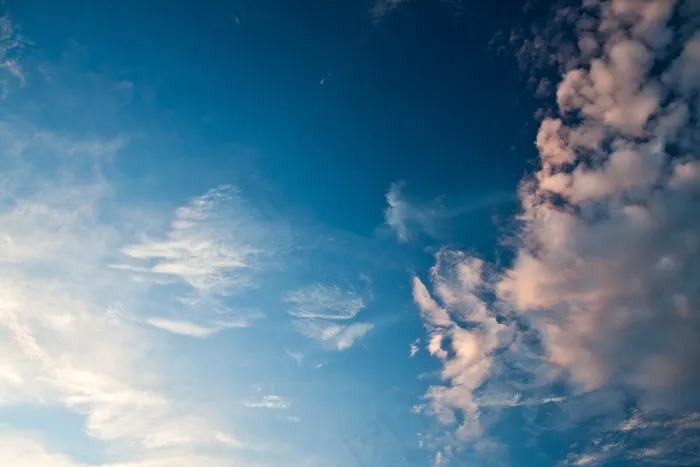 天空，云，蓝色