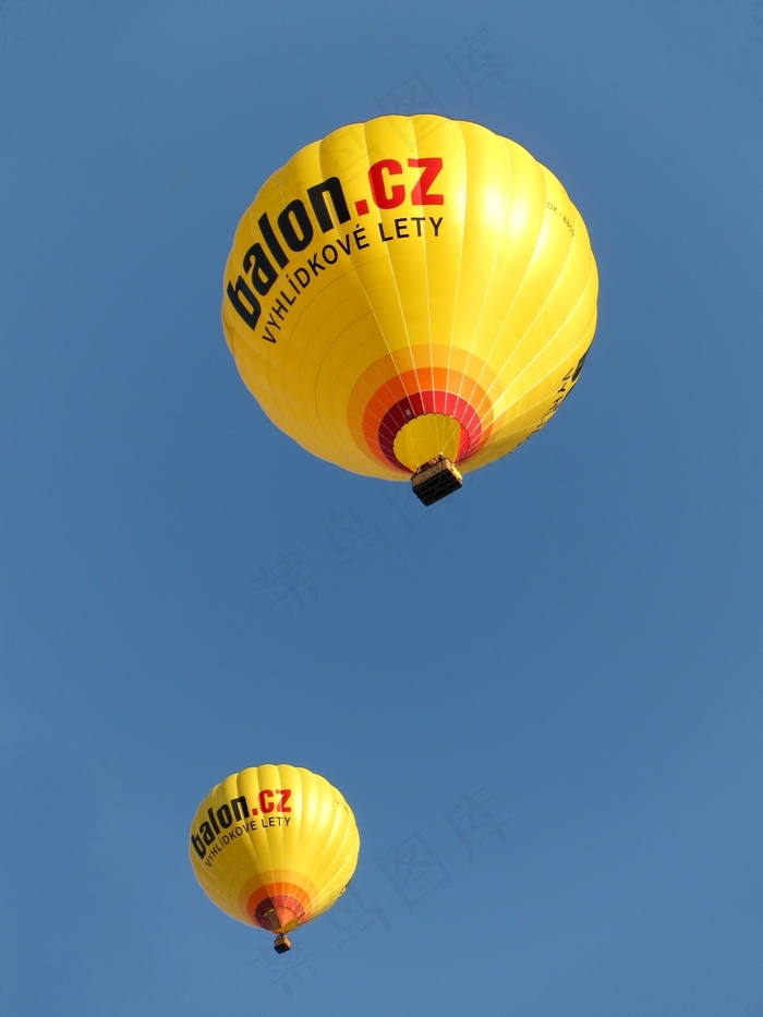 乘坐热气球，热气球，气球，空气