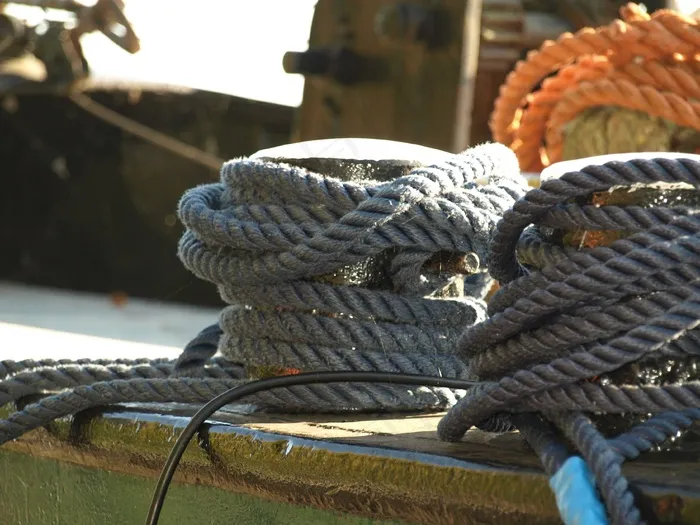 船舶交通拥堵，修复，信任，停泊，帆布，绳索，港口