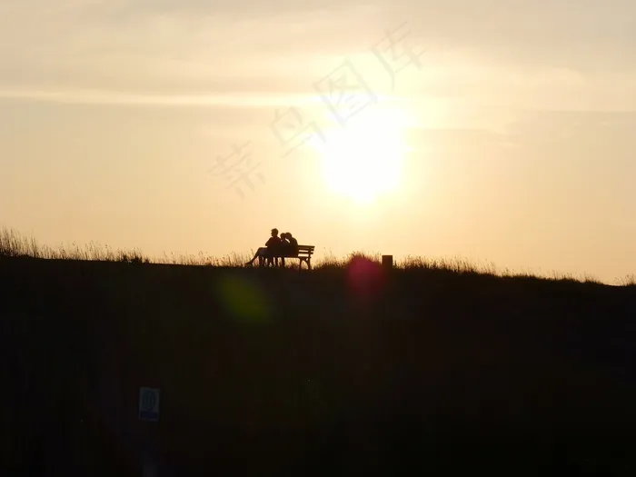 日落，放松，浪漫，浪漫，余辉