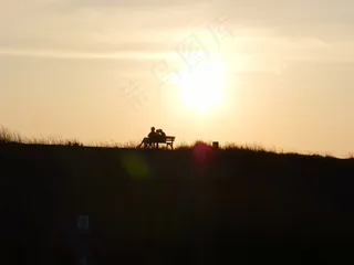 日落，放松，浪漫，浪漫，余辉