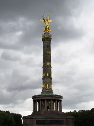 Siegessäule，柏林，地标，天空，金