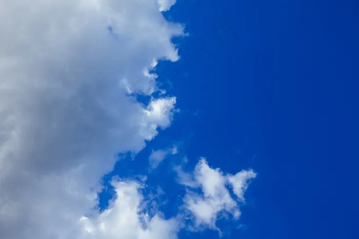 天空,白云,卷积云,飞机,风景,天空云多云蓝色