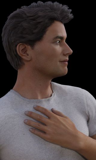 男孩,人物特写,人脸,男人,马里奥,灰色t恤的男人的肖像