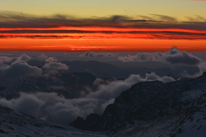 云，日出，天空，天空云，自然，景观