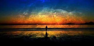 树,天空,风景,霞光,海洋,欧里迪斯