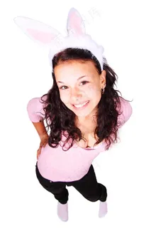 兔子，服装，可爱，耳朵，时尚，女性，乐趣，女孩