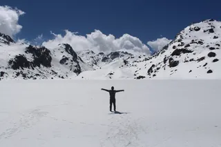 尼泊尔，Langtang，徒步旅行，尼泊尔徒步旅行，雪