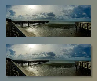 海滩，天空，地平线，码头，长廊，海，海洋