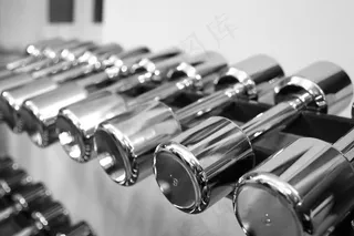 哑铃，训练，健身室，力量