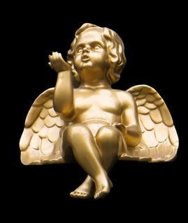 雕像,肌肉男,自然/人文景观,木雕,佛像,工作室拍摄的双腿交叉的金色天使