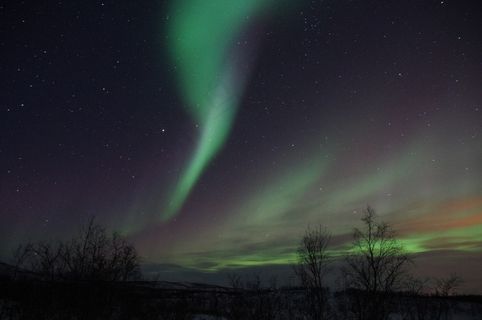 北极光，瑞典，拉普兰，北极光