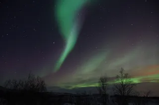 北极光，瑞典，拉普兰，北极光