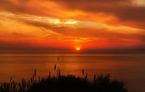日落,日出,太阳,夏天,天空,风景,海洋 日落,日出,太阳,夏天,天空,风景,海洋