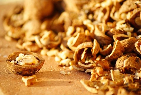 Walnuuesse，果壳，坚果，棕色，贝壳，关闭，坚果