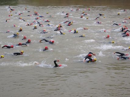 比赛，爬网，参与，游泳