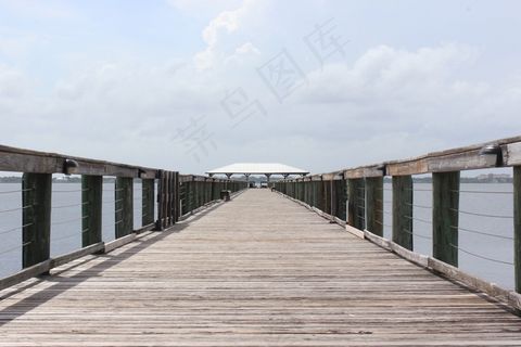 码头，码头，木，海岸，海岸，海滩，休闲