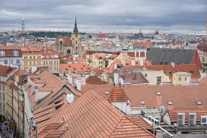 布拉格，城市，镇，建筑物，体系结构