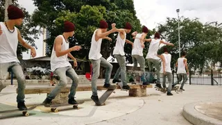 滑板，速滑，运动，激进