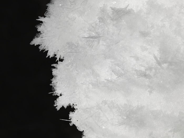 冬天，晶体，雪，冷