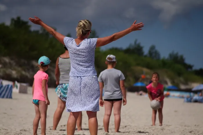 海滩，热，游戏，乐趣，沧海，夏天，假期，沙