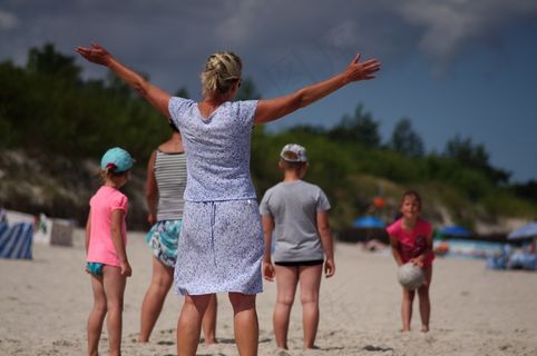 海滩，热，游戏，乐趣，沧海，夏天，假期，沙