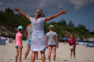 海滩，热，游戏，乐趣，沧海，夏天，假期，沙