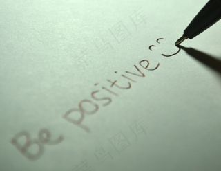 积极，积极，微笑，微笑，快乐，写作