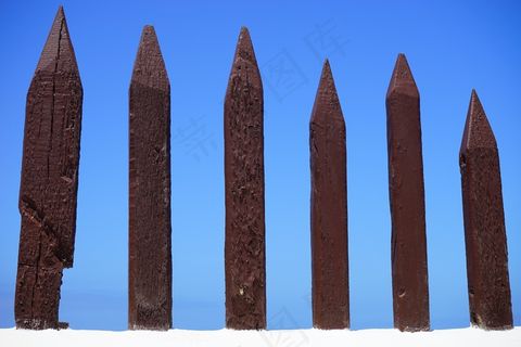 围栏，木栅栏，限制，划界，木，杆围栏