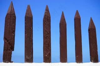 围栏，木栅栏，限制，划界，木，杆围栏