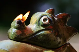 龙，火，鼻孔，滑稽，可爱，图，石头